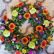 Mixed open wreath