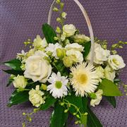 Pretty white Basket